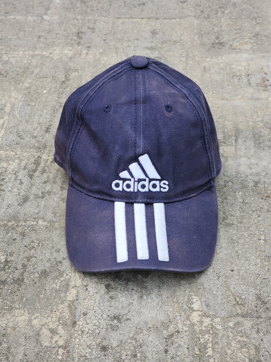 Vintage Adidas Faded Blue Three Stripes Cap