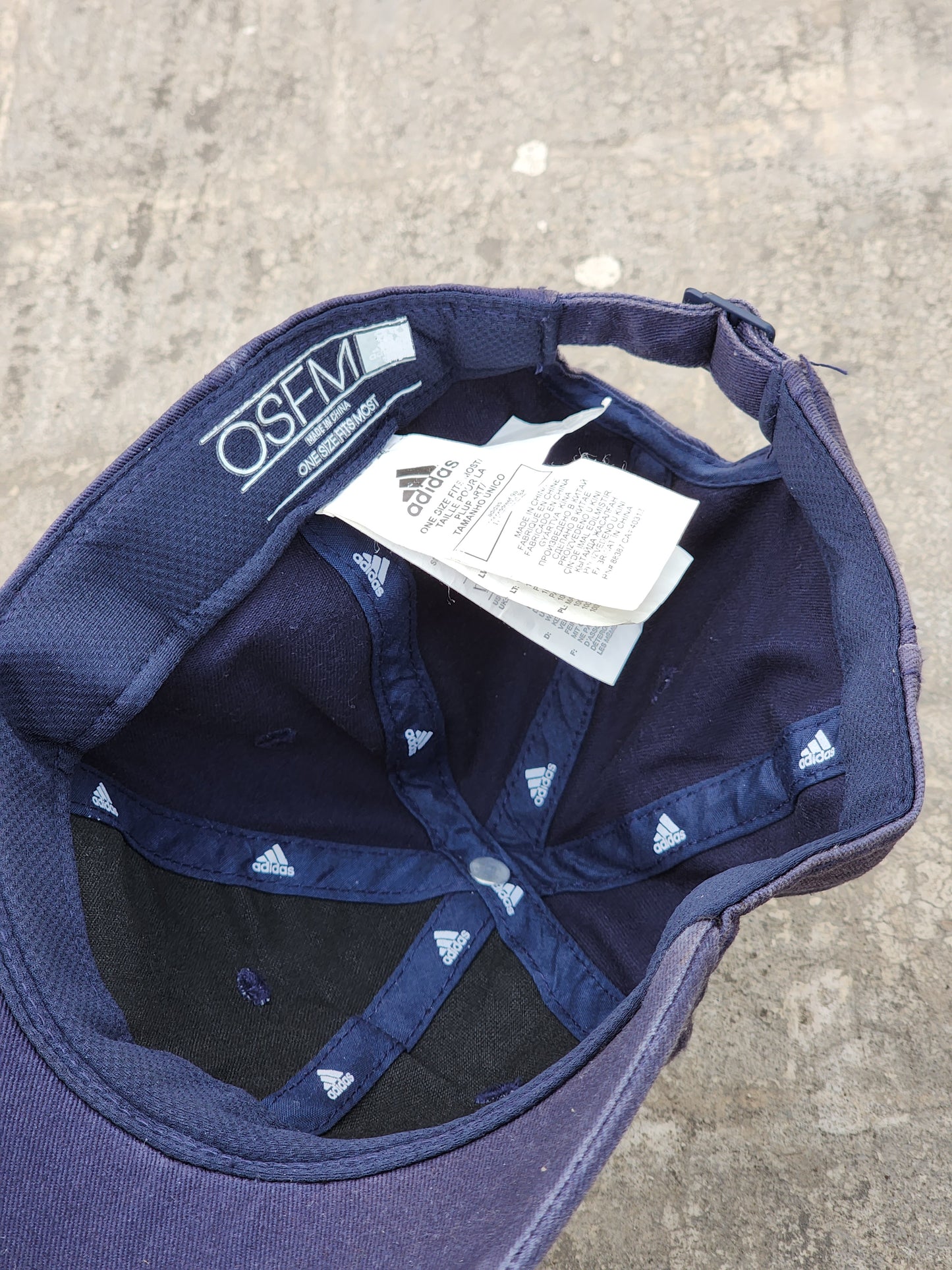 Vintage Adidas Faded Blue Three Stripes Cap