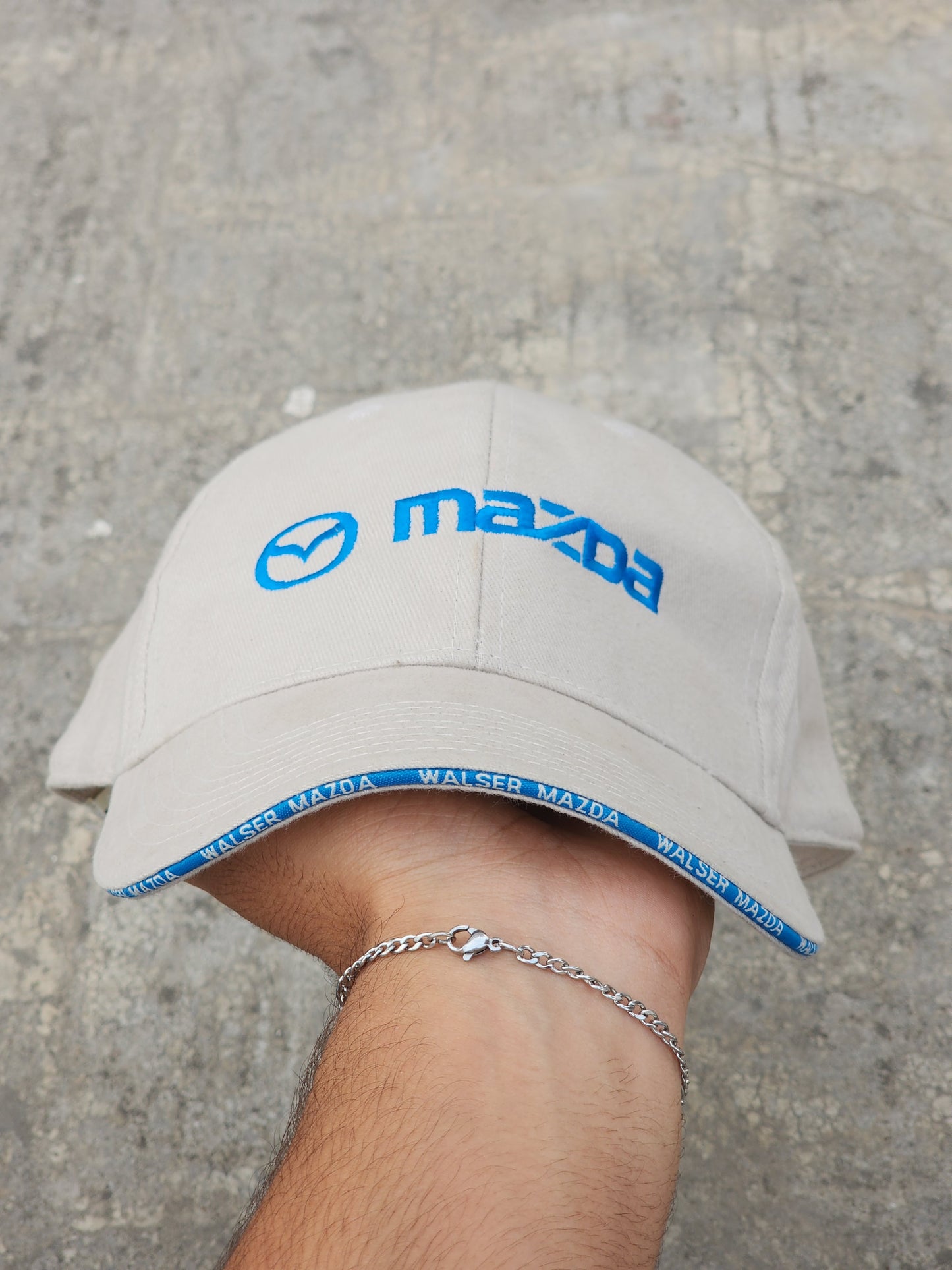 Vintage Mazda Beige/Blue Cap
