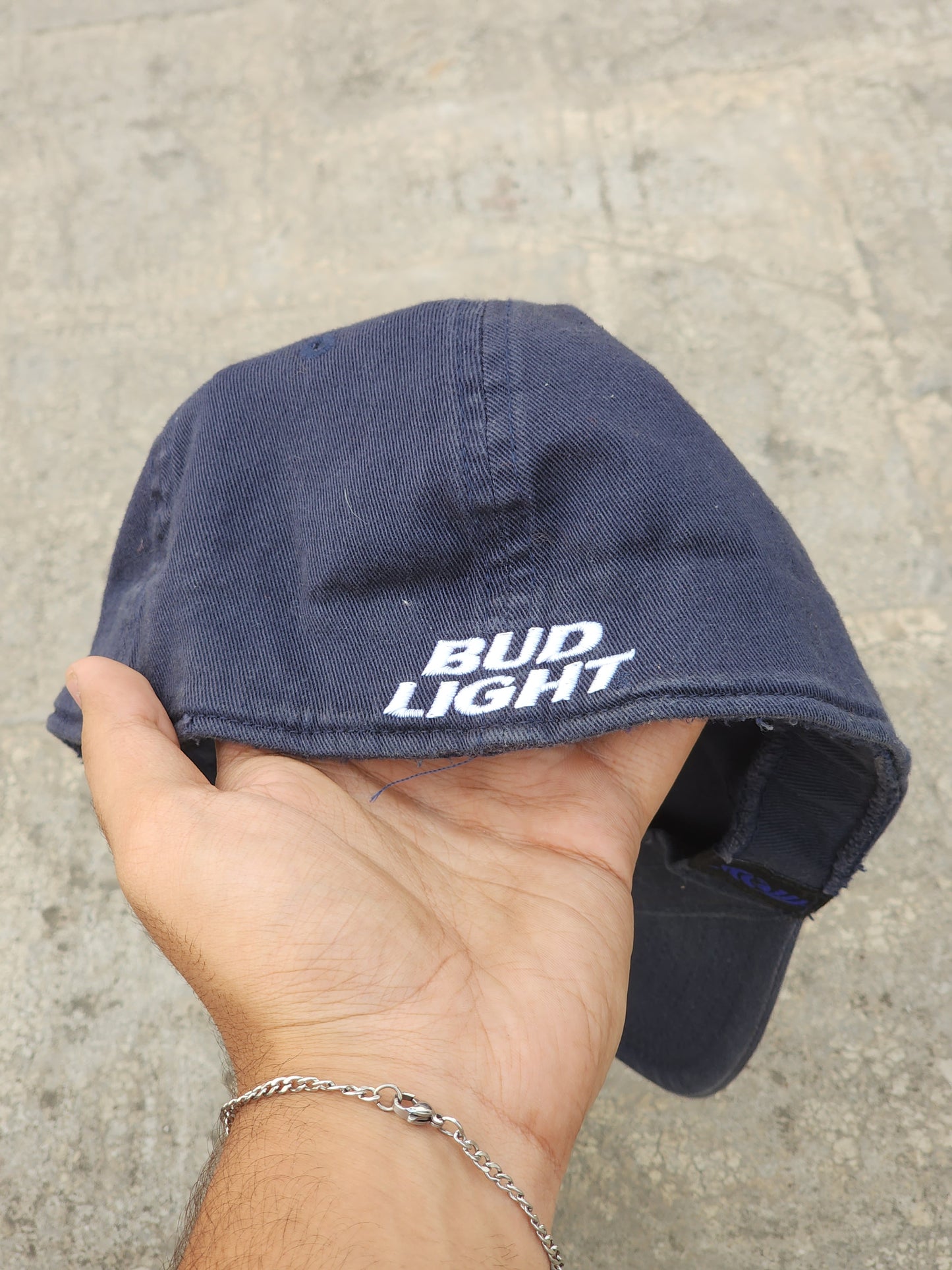 Vintage Bud Light Dark Blue Fitted Cap