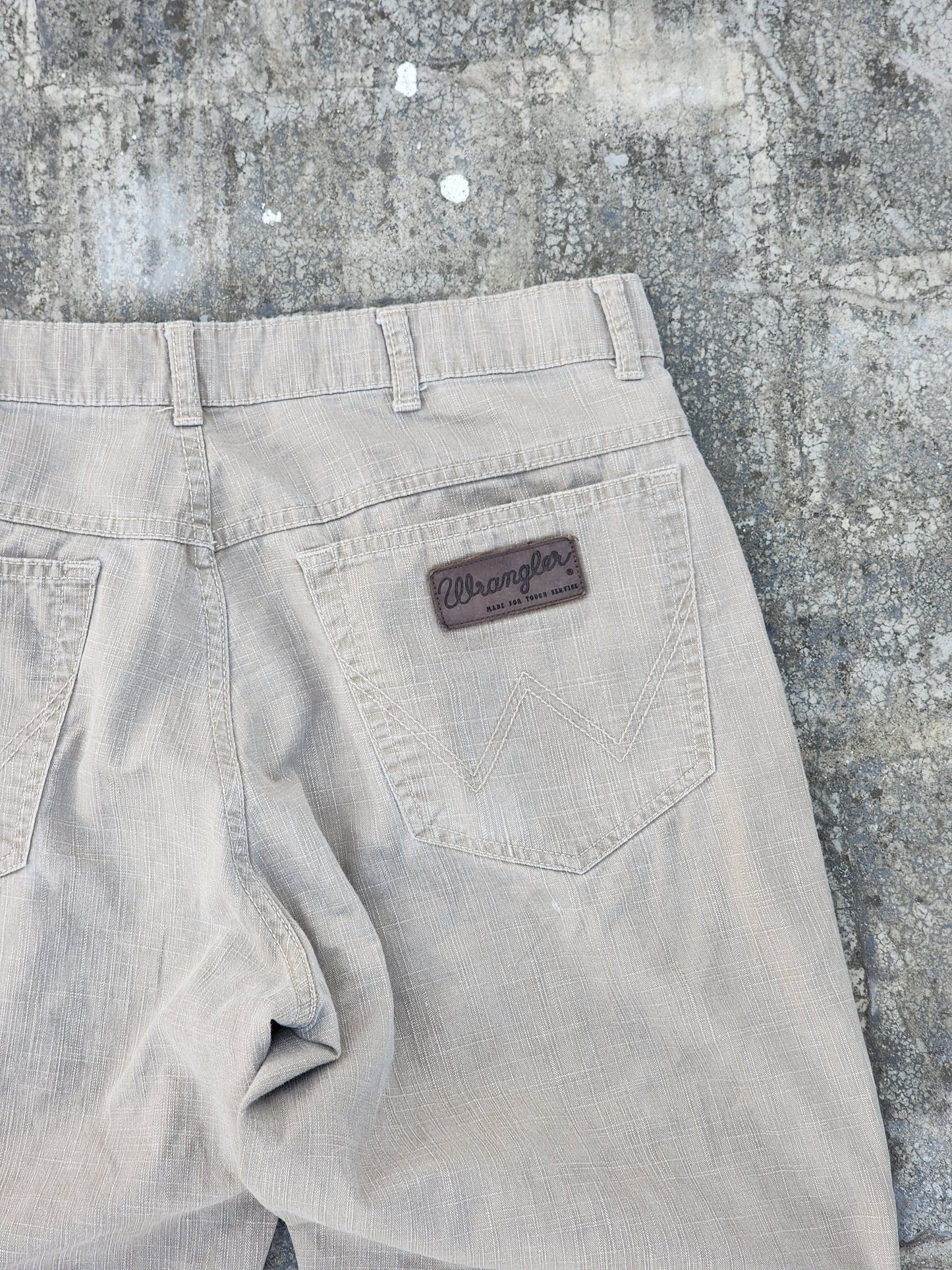Vintage Wrangler Beige Texturized Jeans (36)