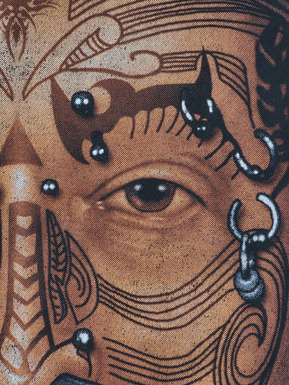 Vintage Tattoos and Piercings Graphic Handcut Tank Top (S/M)