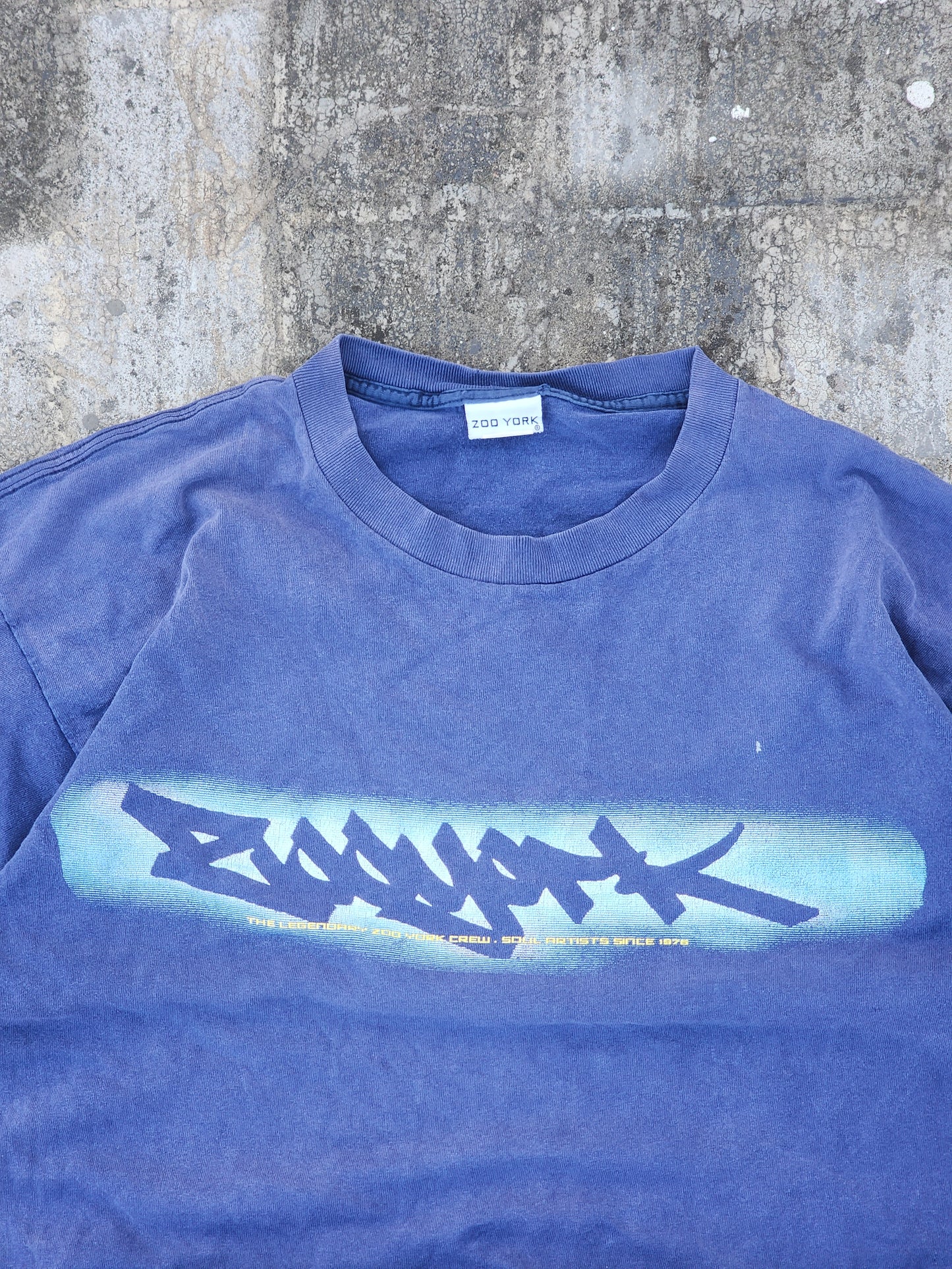 Vintage ZooYork Blue Graffiti Graphic Tee (L)