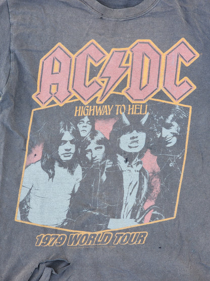 Vintage AC/DC Highway to Hell 1979 World Tour Heavily Distressed Tee (S)