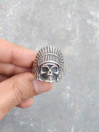 Vintage Tribal Skull Ring