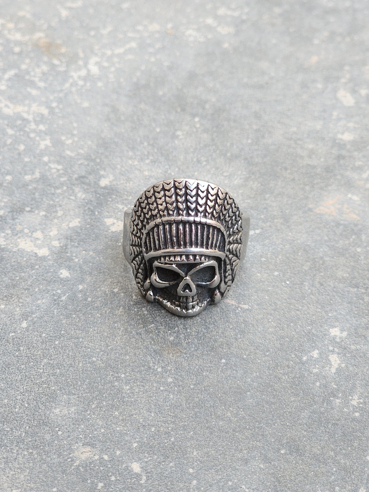Vintage Tribal Skull Ring