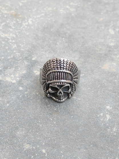 Vintage Tribal Skull Ring