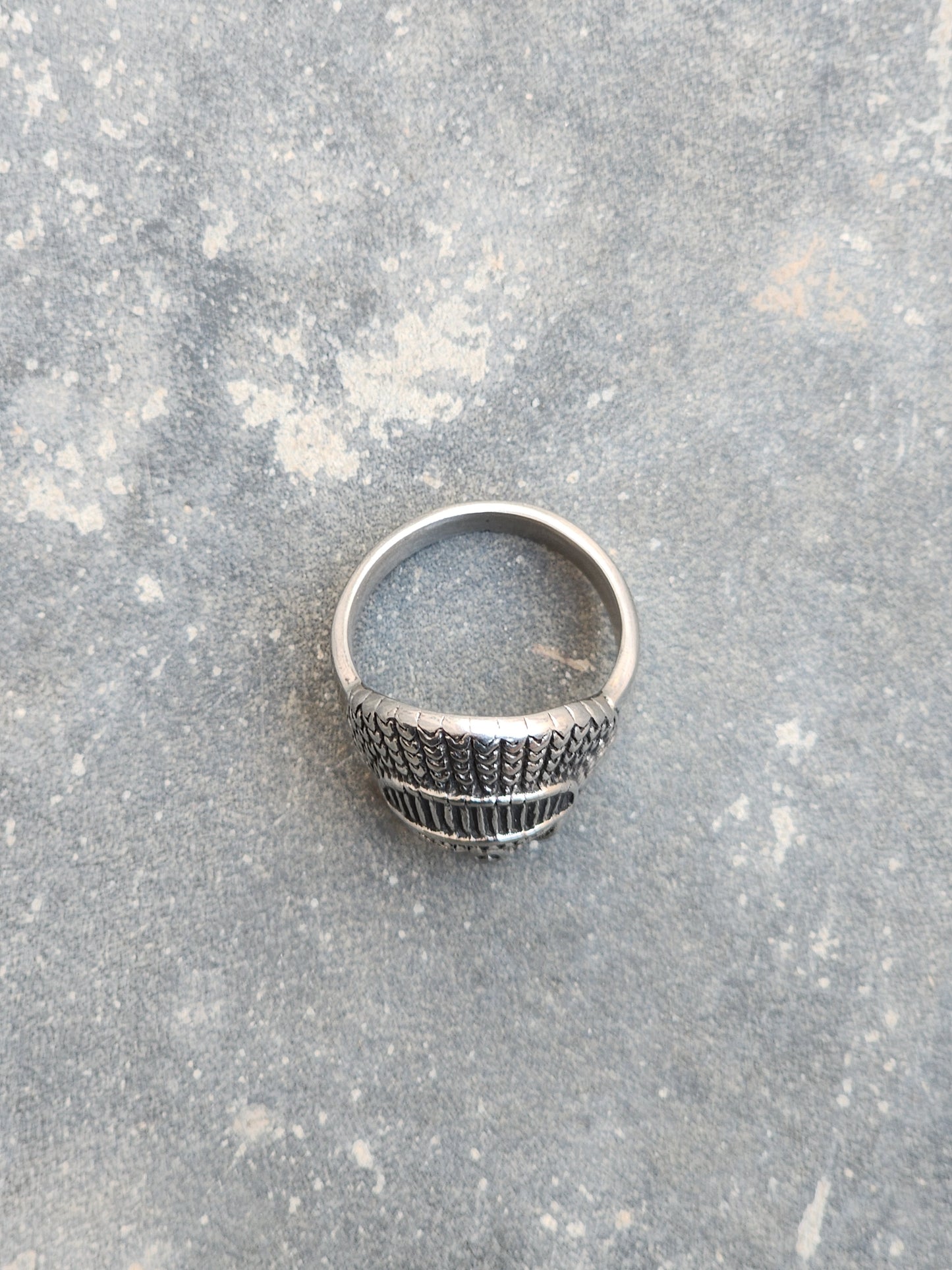 Vintage Tribal Skull Ring