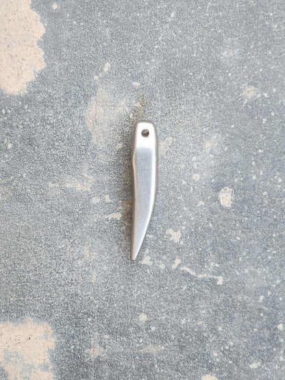Vintage Metal Tooth Shaped Pendant / Charm