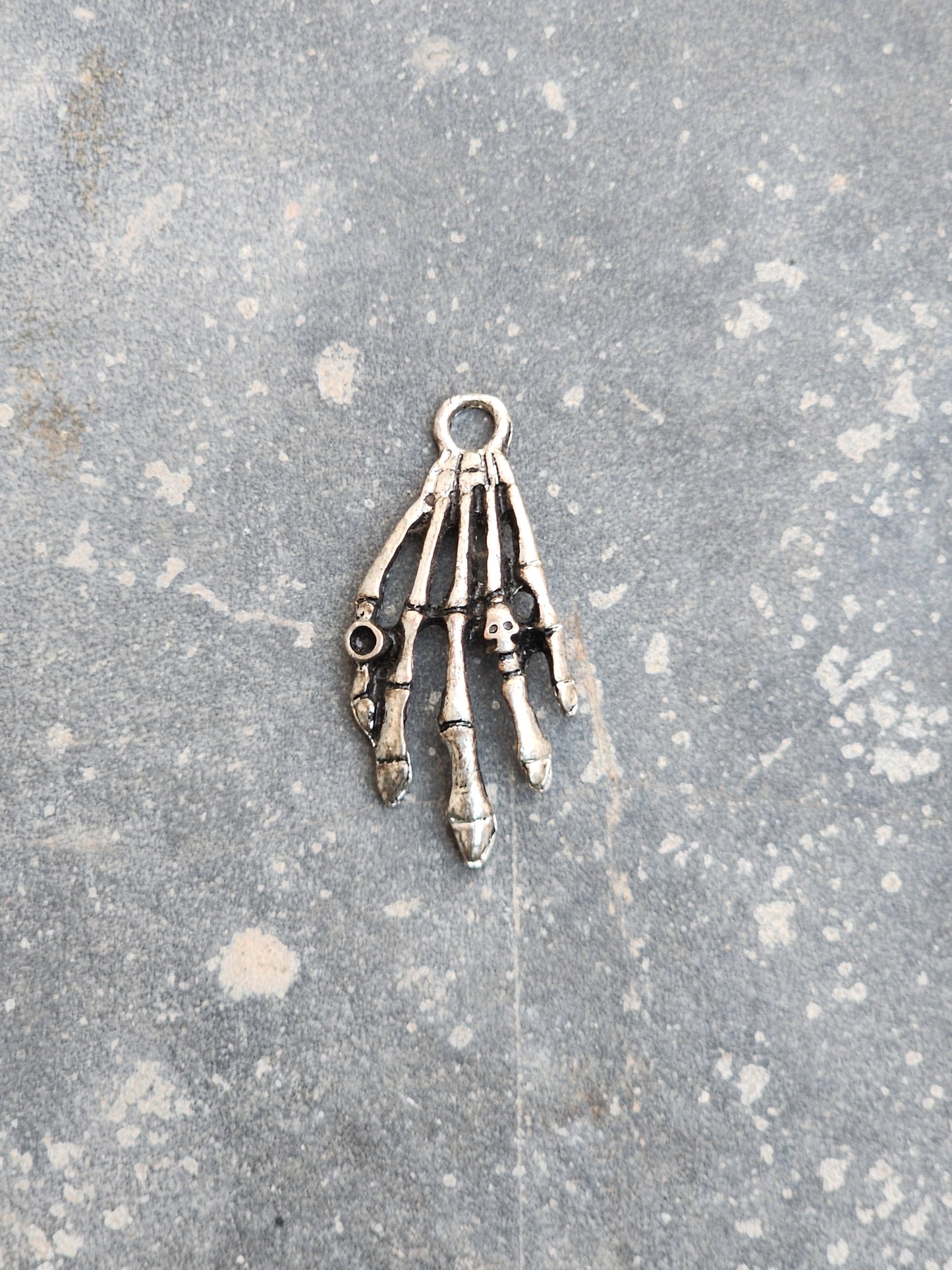 Vintage Skull Hand Pendant / Charm