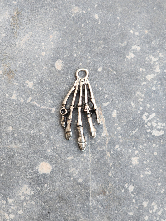 Vintage Skull Hand Pendant / Charm