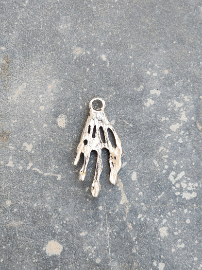 Vintage Skull Hand Pendant / Charm