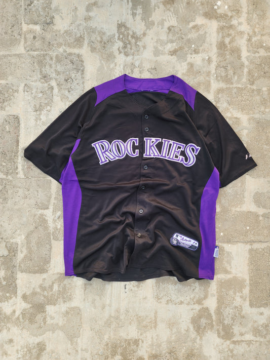 Colorado Rockies Vintage MLB Majestic Baseball Jersey (L)