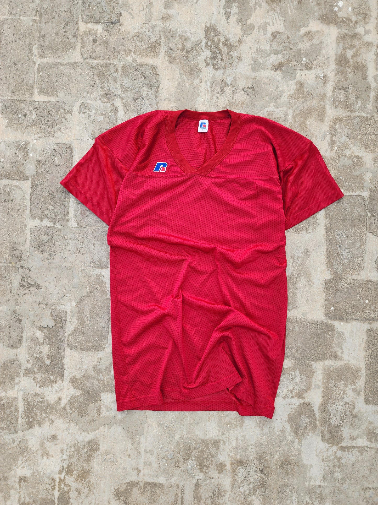 Russell Athletic Vintage Red Basketball Jersey (XL)