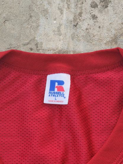 Russell Athletic Vintage Red Basketball Jersey (XL)