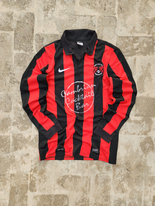 Nike Abertina Football Club Black and Red Jersey (L)