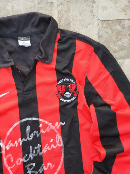 Nike Abertina Football Club Black and Red Jersey (L)