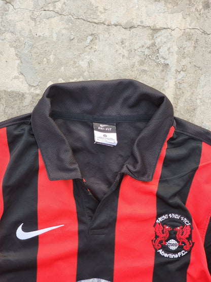 Nike Abertina Football Club Black and Red Jersey (L)