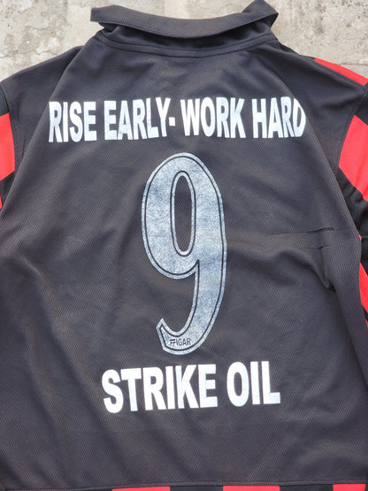Nike Abertina Football Club Black and Red Jersey (L)