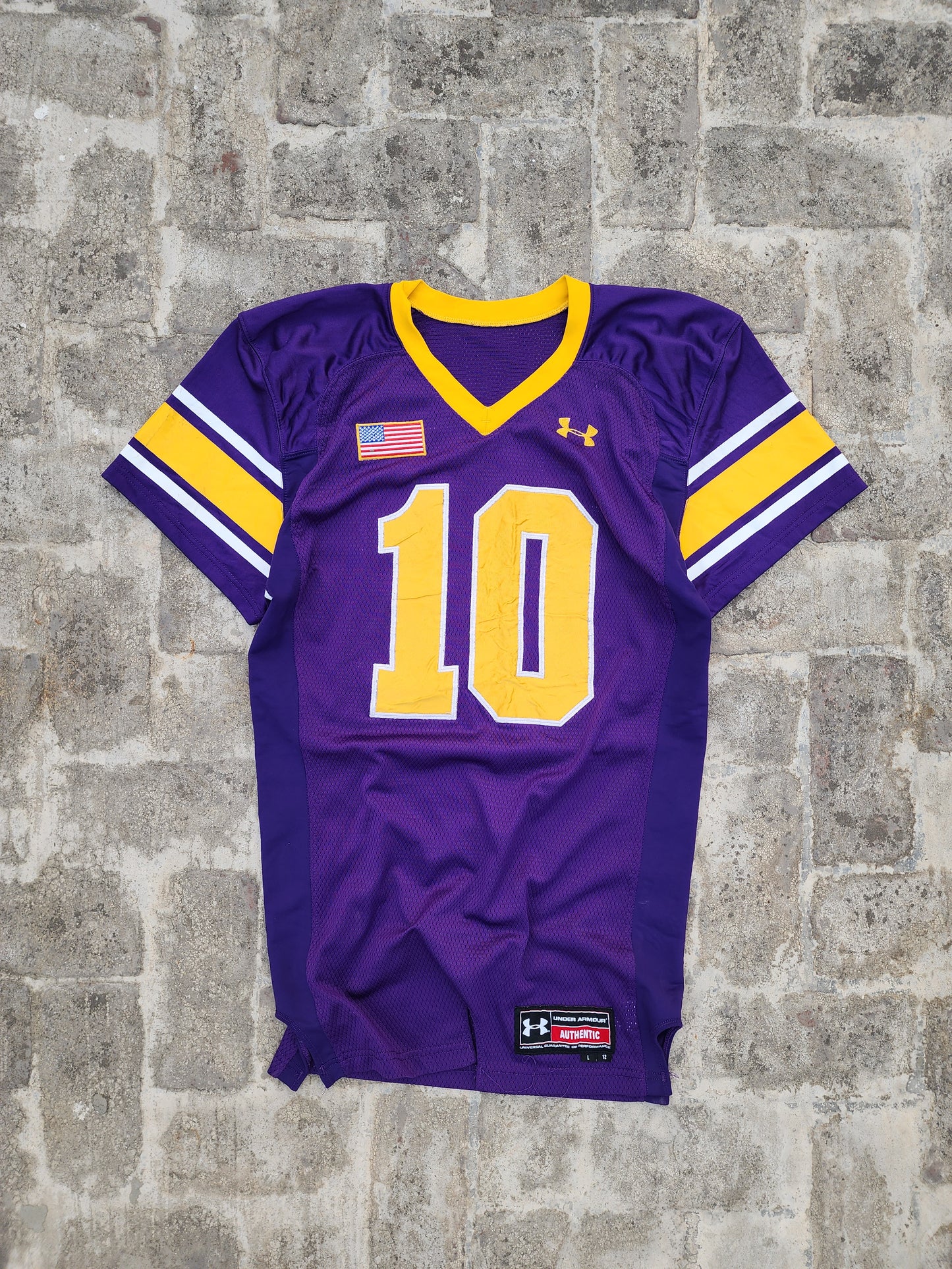 Under Armor "10" Rugby Jersey Purple/ Yellow (XL)