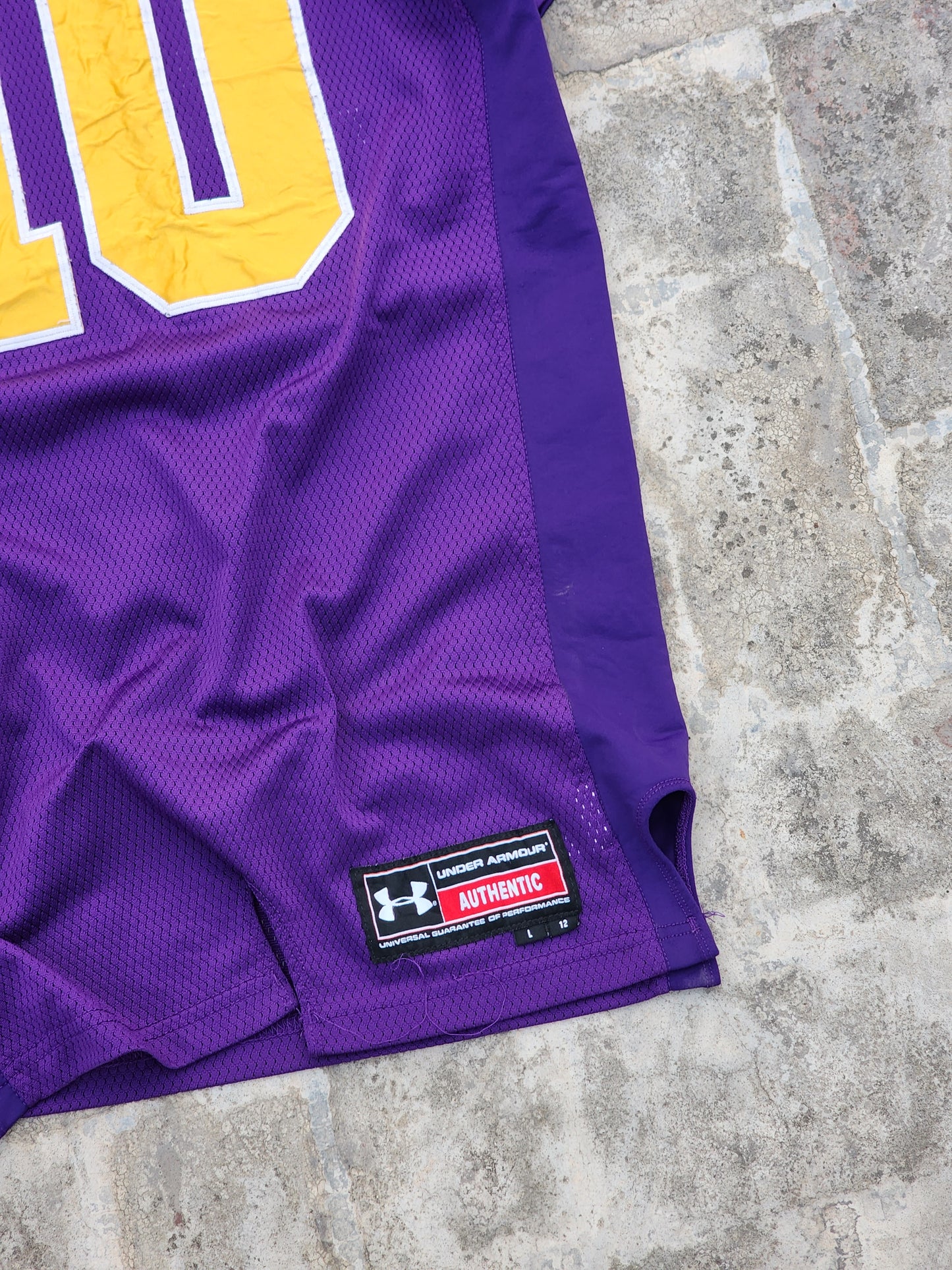 Under Armor "10" Rugby Jersey Purple/ Yellow (XL)
