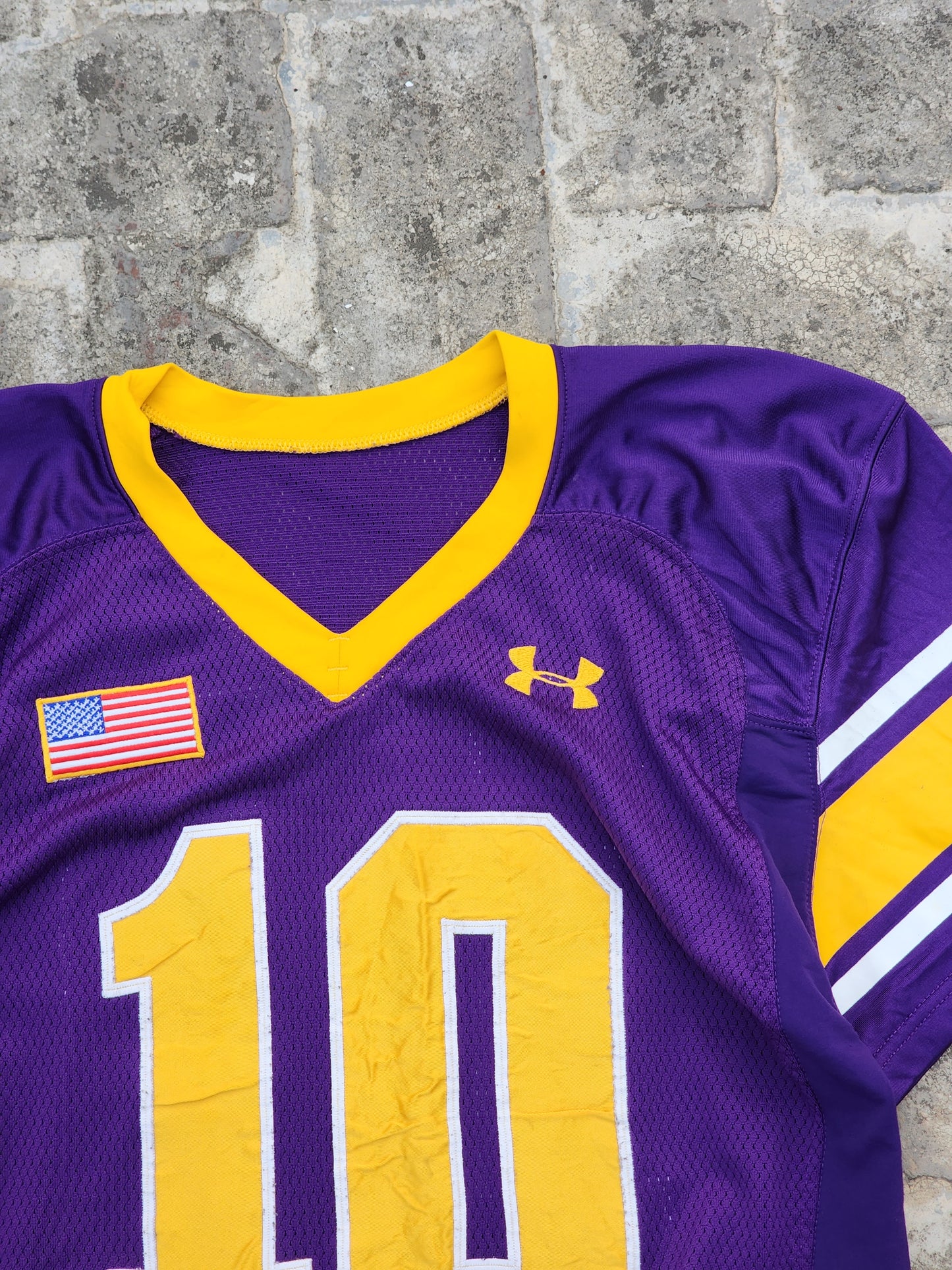 Under Armor "10" Rugby Jersey Purple/ Yellow (XL)