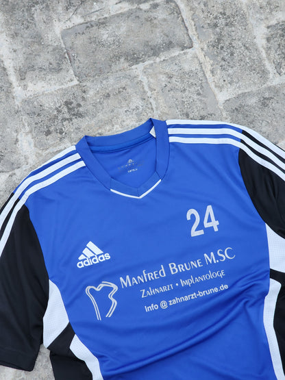 Adidas Blue Manfred Sponsor Jersey (L)