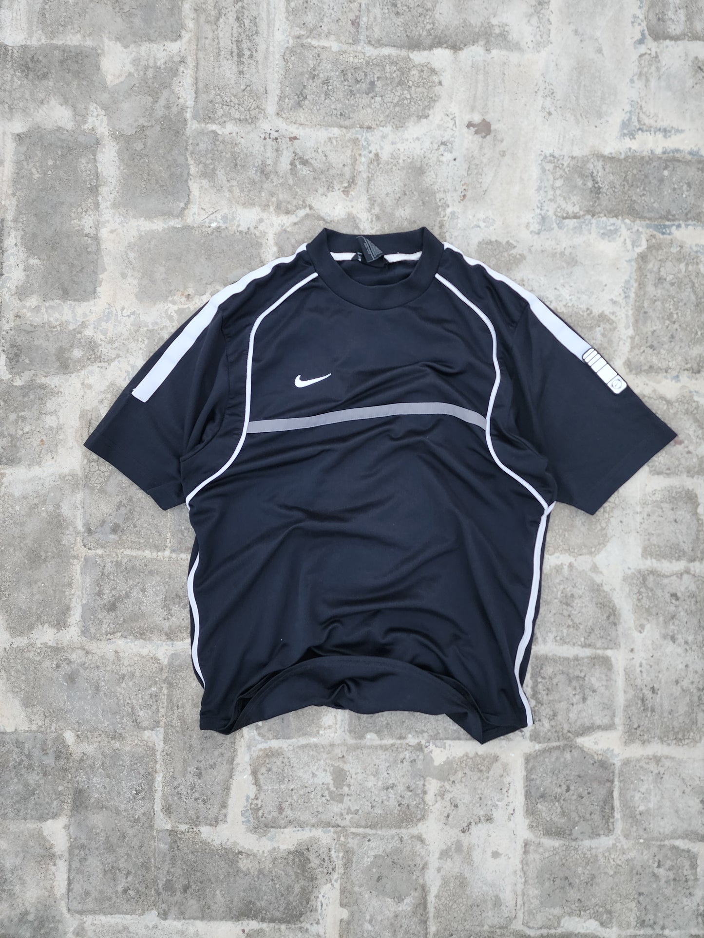 Nike Black and White Dri-Fit Jersey (M)