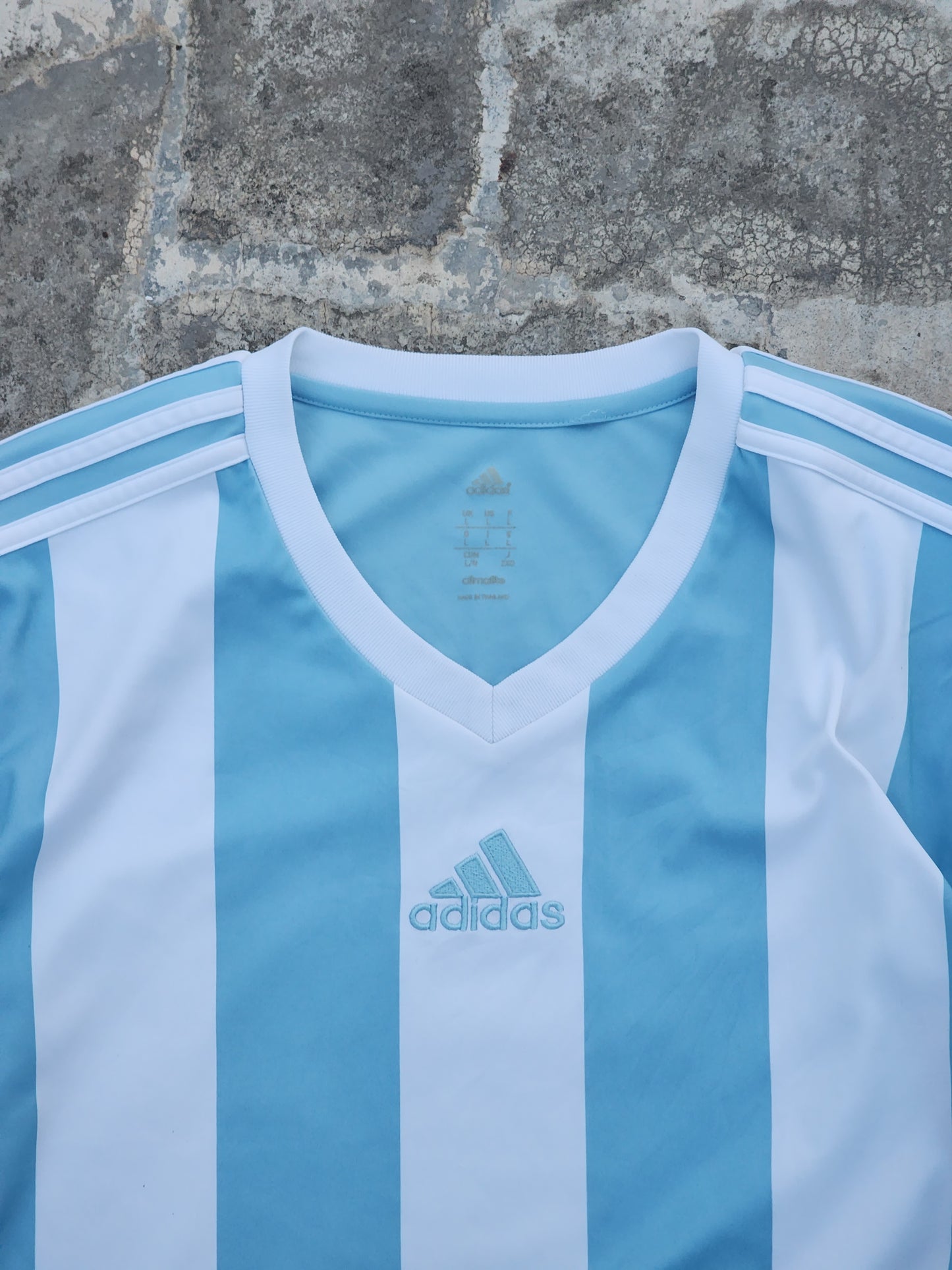 Adidas Full Sleeves Alexandrov 11 Blue/White Jersey (L)