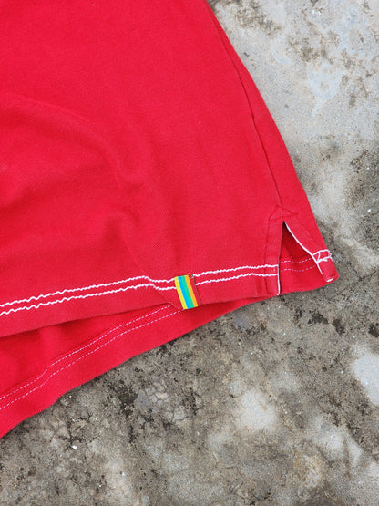 Vintage COOGI Red Polo Hand Embroidery (XXL)