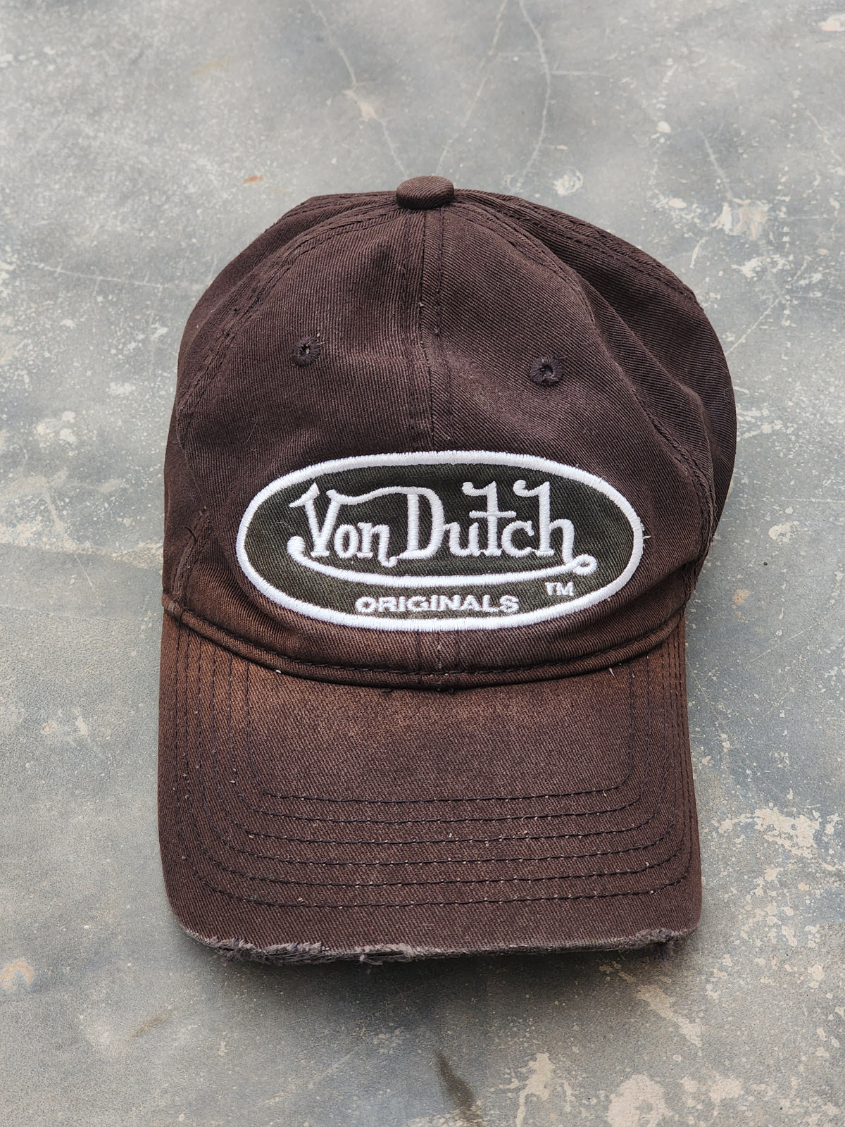 Vintage Von Dutch Faded Black Cap