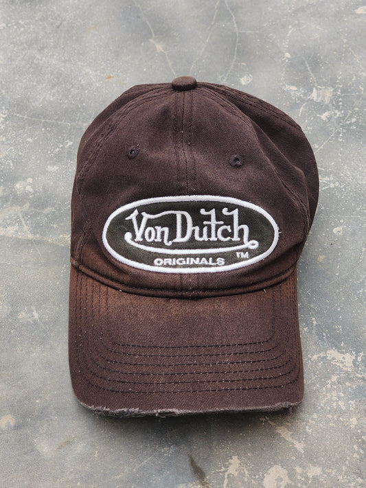 Vintage Von Dutch Faded Black Cap