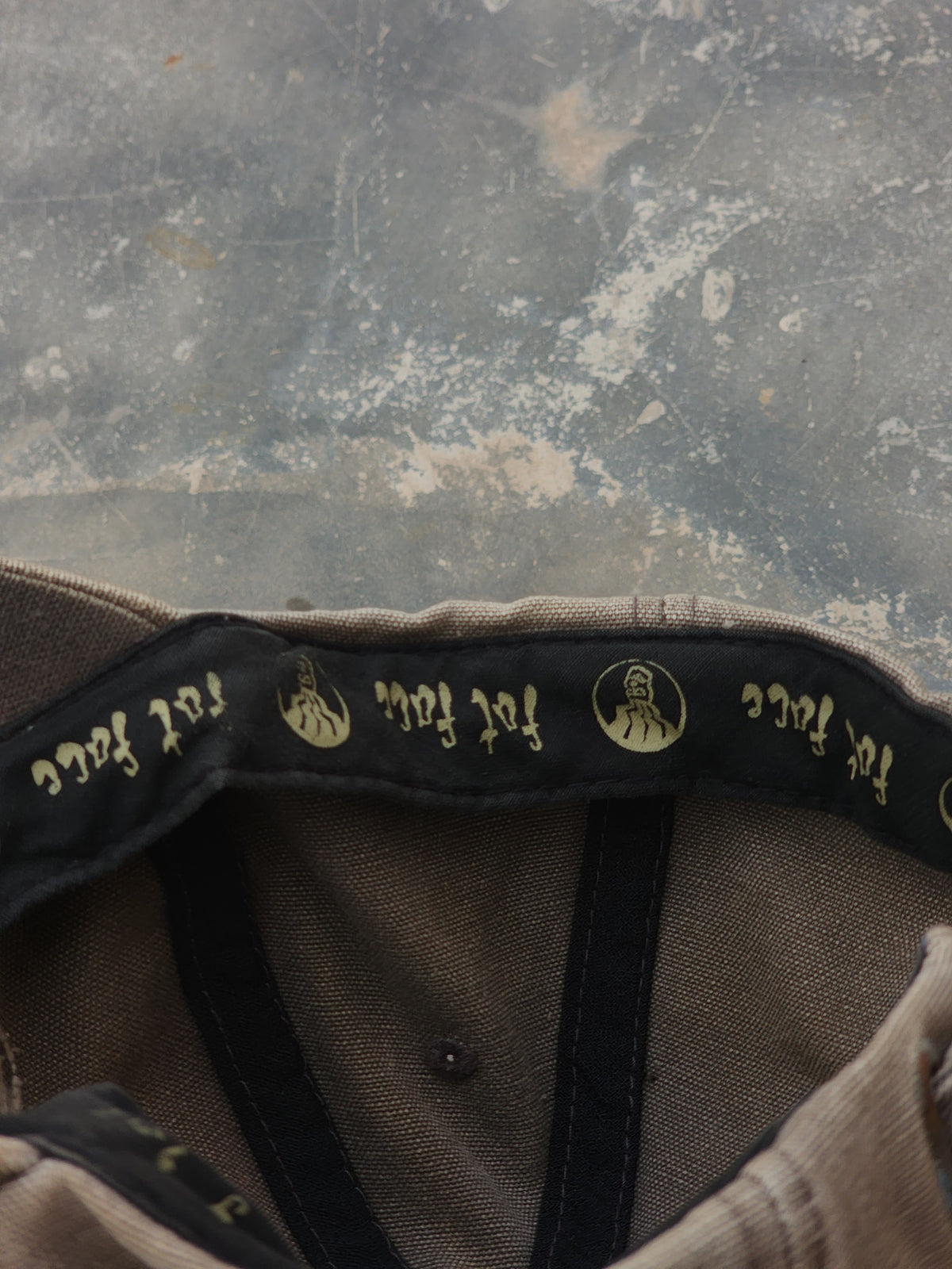 Vintage FatFace 3d Embossed Distressed 88 Khaki Cap
