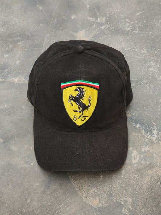 Vintage 2000s Scuderia Ferrari Black Cap