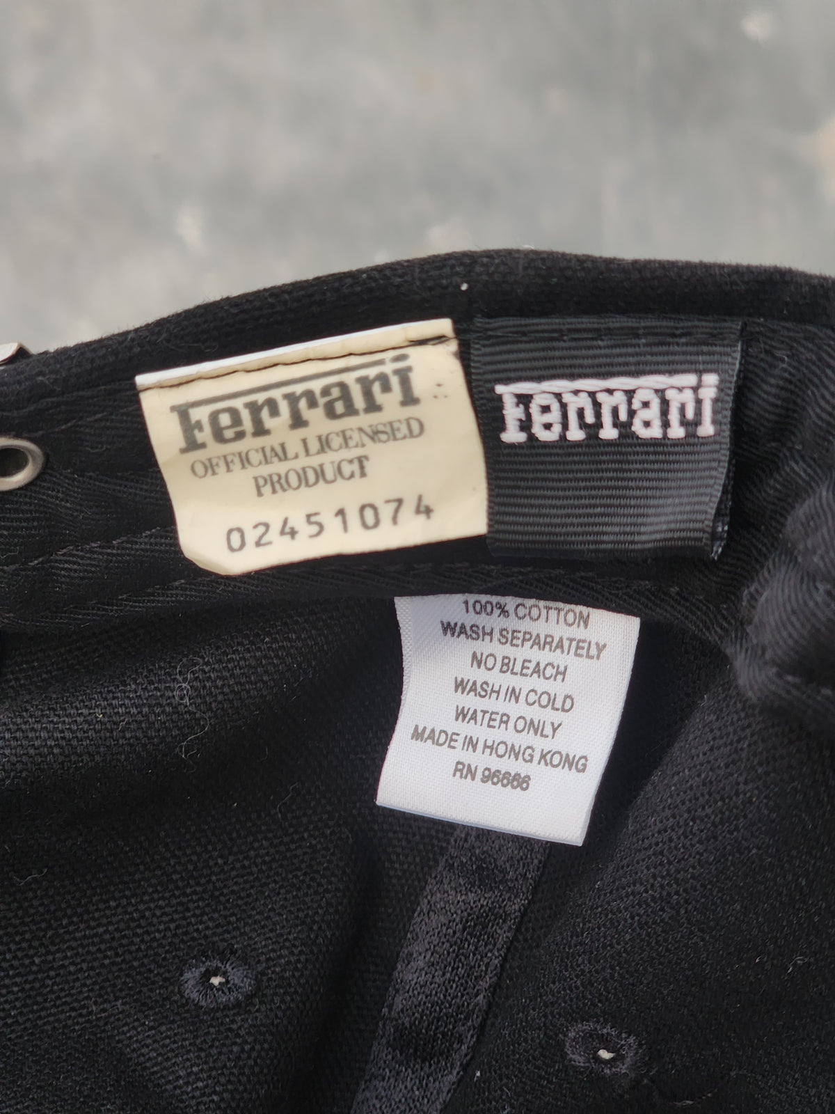 Vintage 2000s Scuderia Ferrari Black Cap