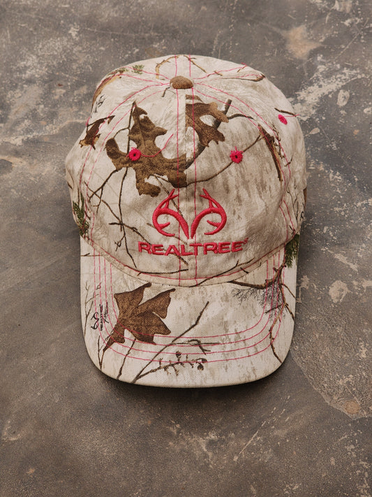 Realtree White and Pink Camo Cap