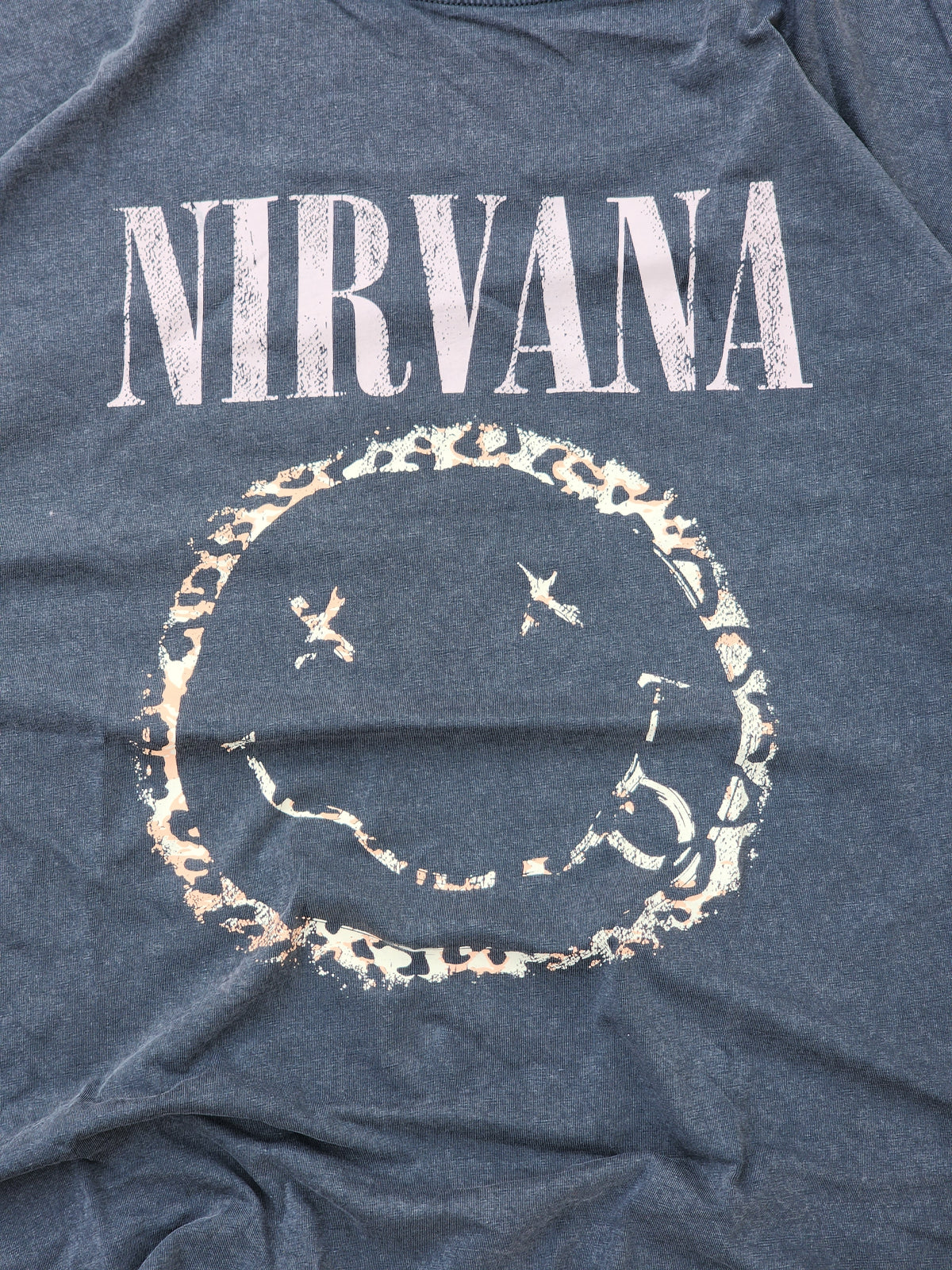 Nirvana Gray / Pink Smiley Tee (M)
