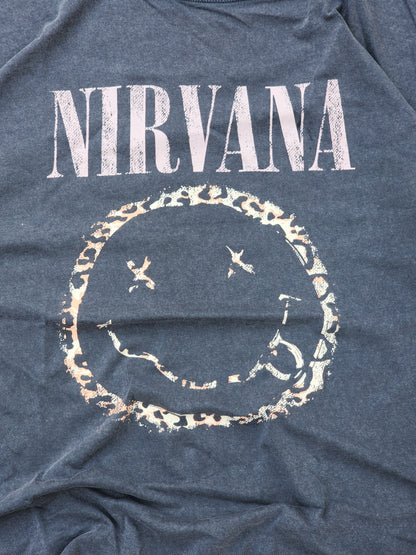 Nirvana Gray / Pink Smiley Tee (M)