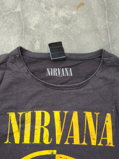 Nirvana x Amplified Black and Yellow Smiley Tee (M)