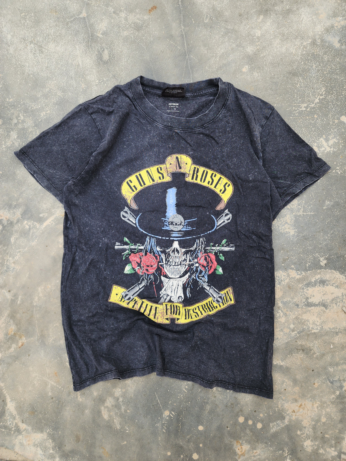 Guns'N'Roses Stone Washed Tee (M)