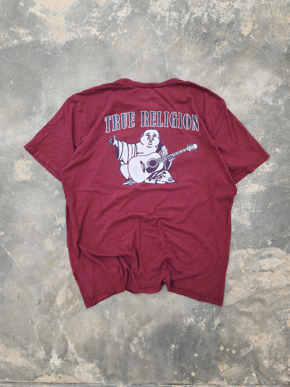 True Religion World Tour Maroon Tee (L)
