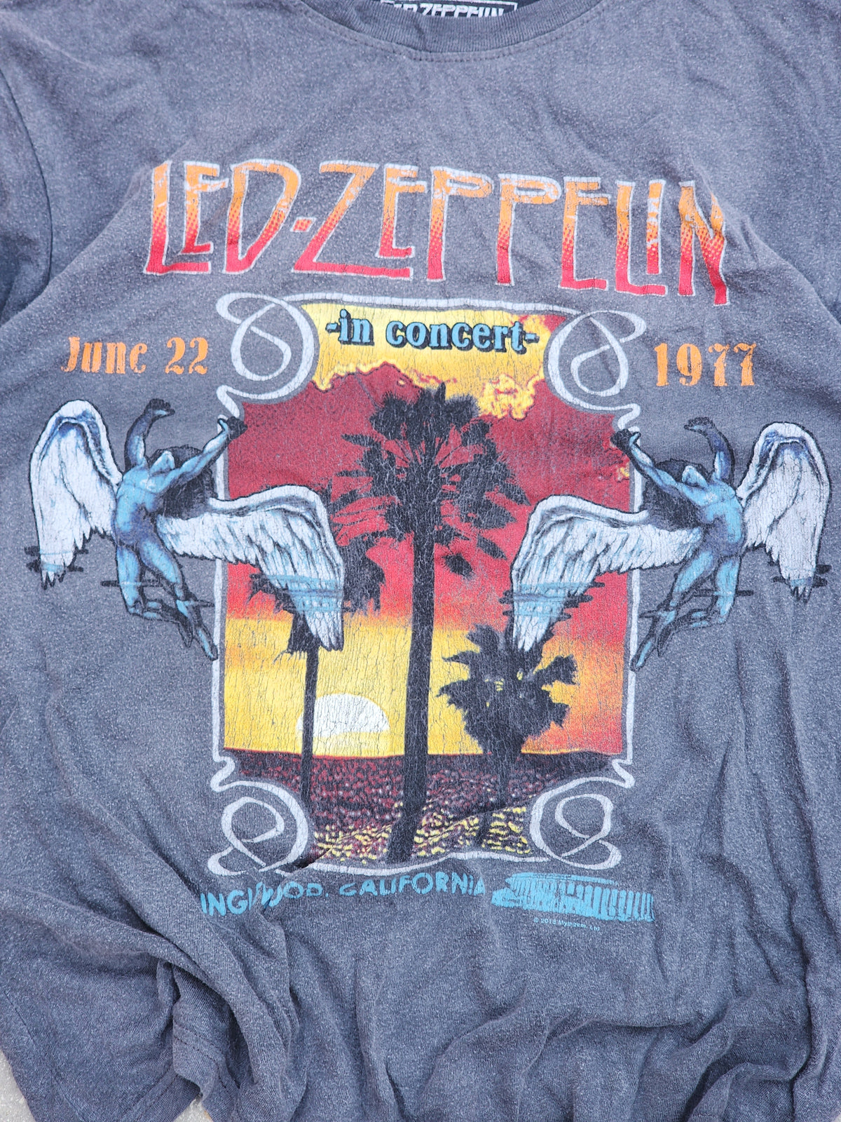 Led Zeppelin Inglewood California in Concert Tour 2018 Tee (S/M)