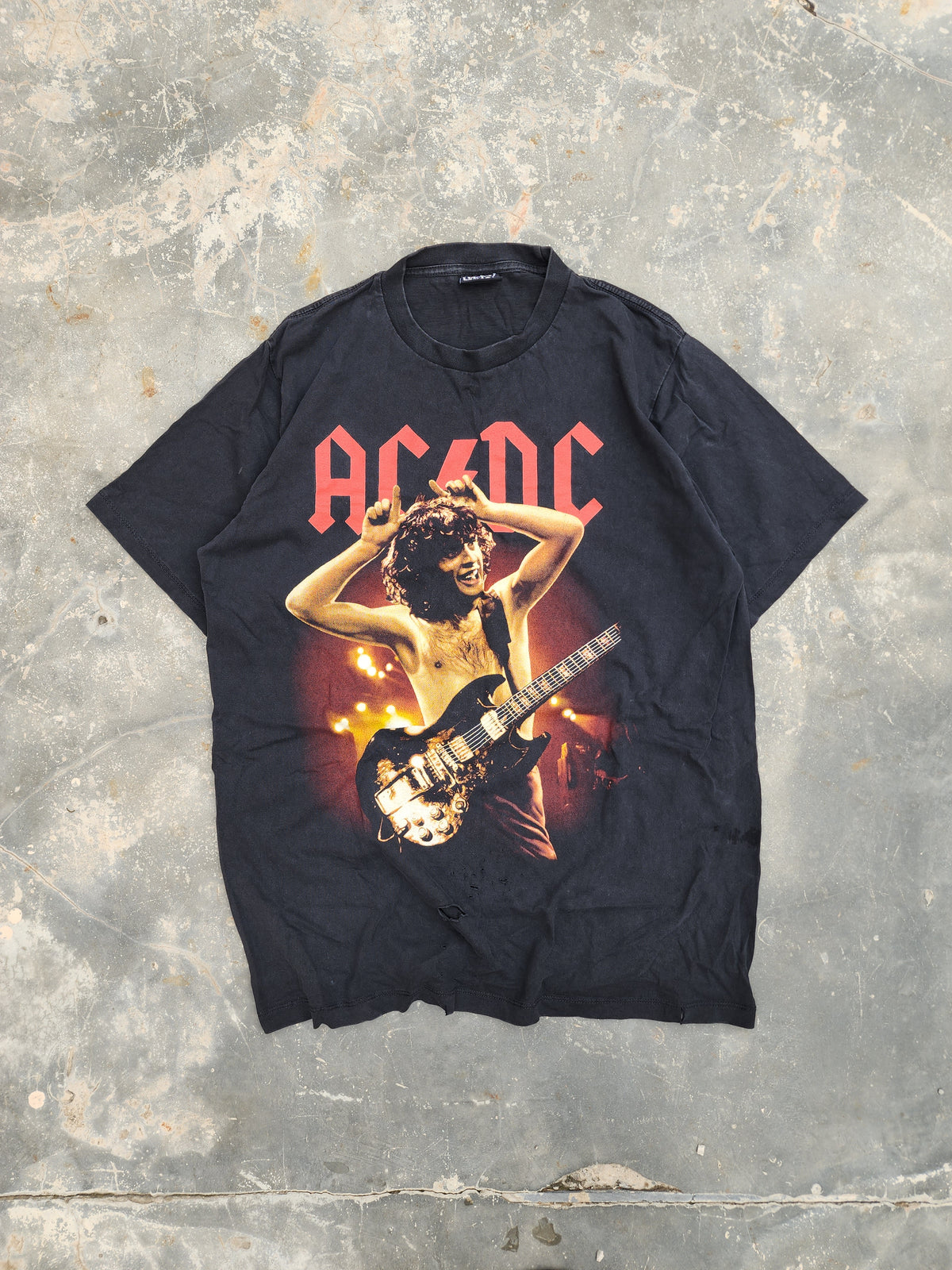 Vintage AC/DC Horns Heavy Metal Tee (L)