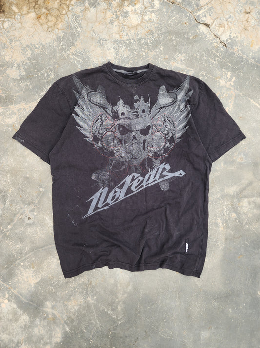 Vintage Y2K 2003 No Fear Skull Graphic Tee (L)