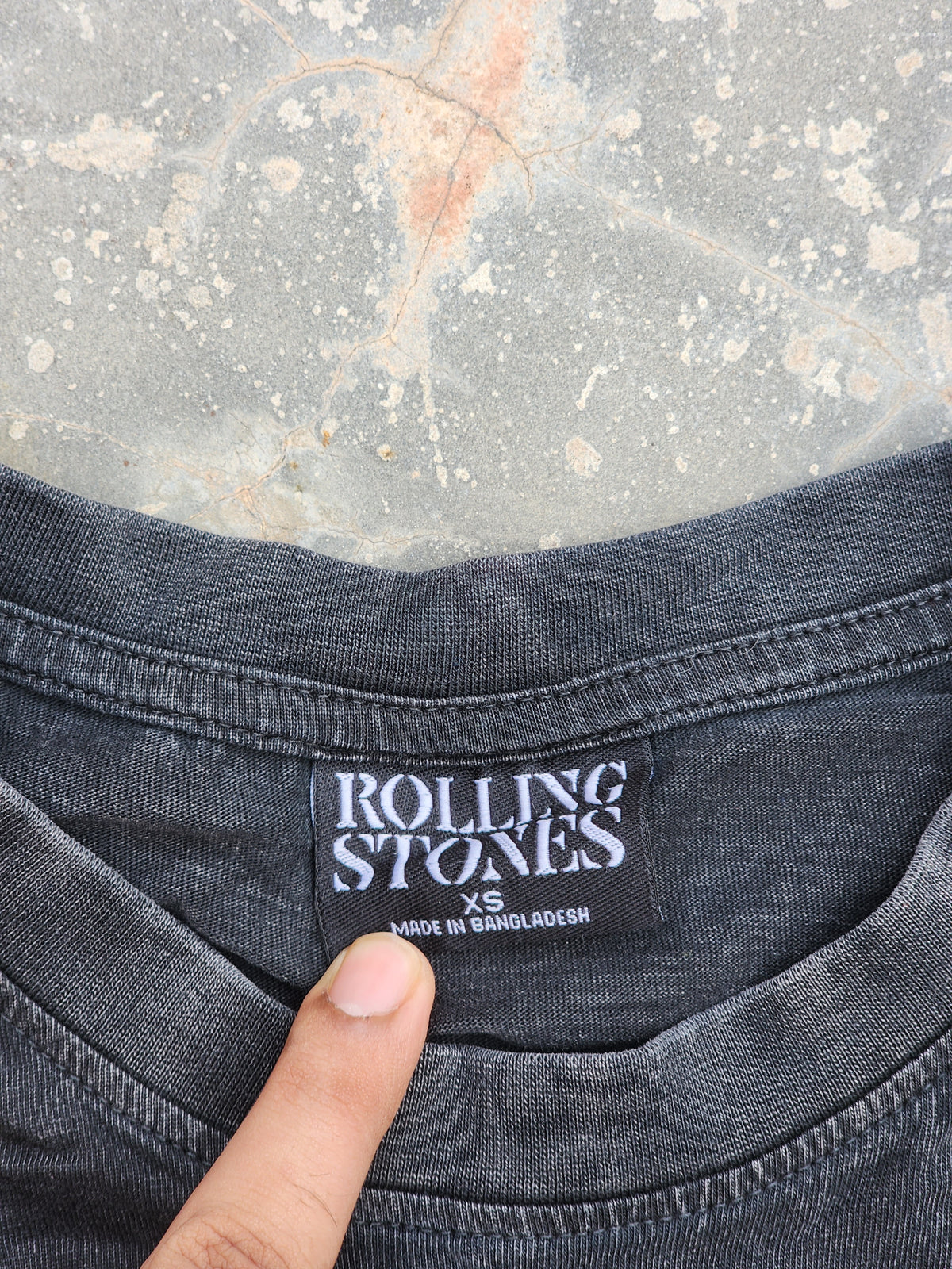 Rolling Stones Official Black Tee (S/M)