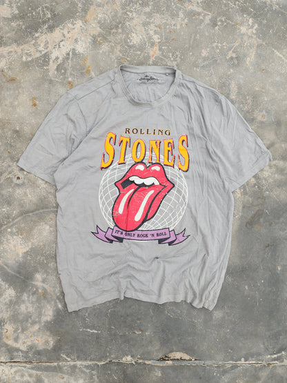 Rolling Stones Rock and Roll Light Gray Tee (M/L)