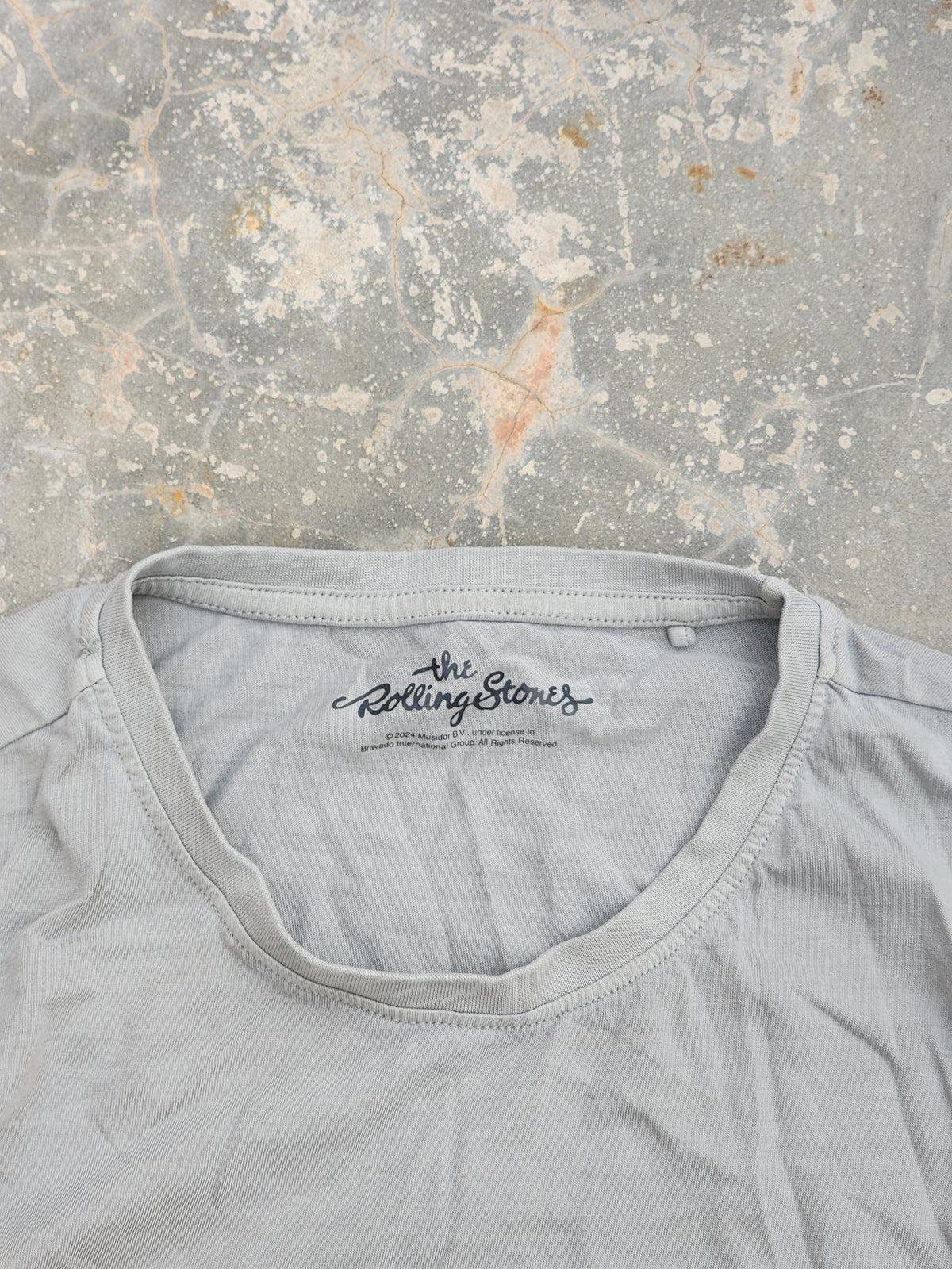 Rolling Stones Rock and Roll Light Gray Tee (M/L)