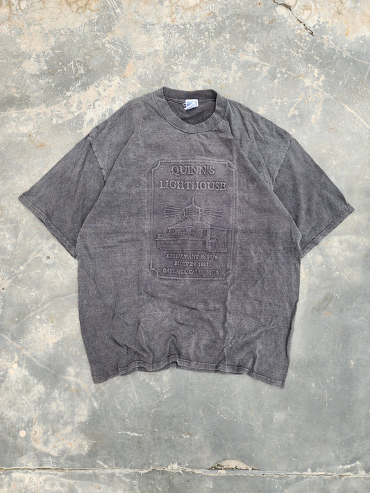 Vintage 1990s TYCA 3d Embossed "Made in USA" Blank Tag Tee (L)