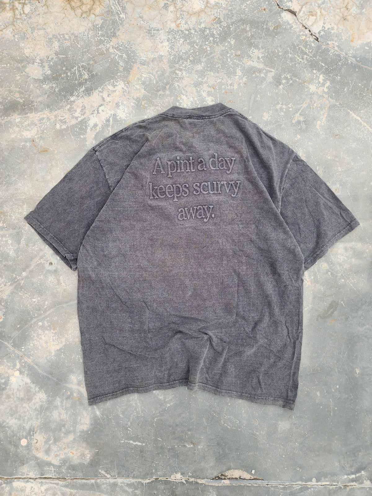 Vintage 1990s TYCA 3d Embossed "Made in USA" Blank Tag Tee (L)