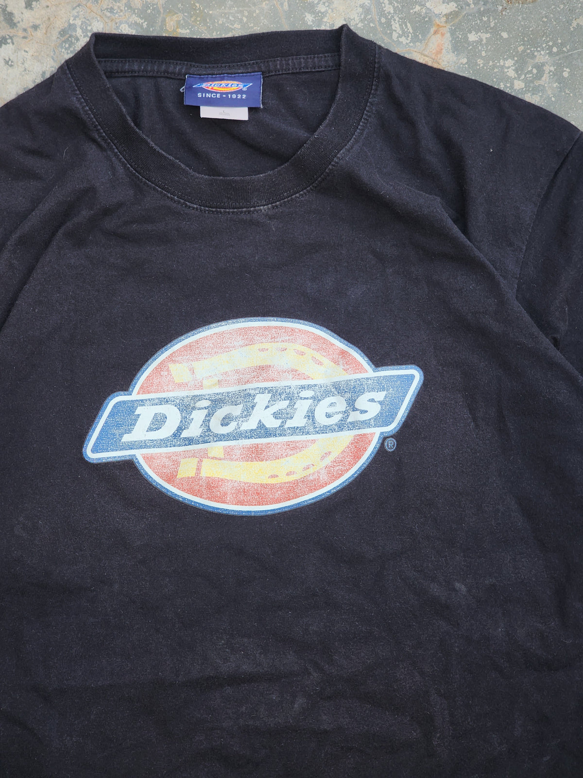 Dickies Vintage Black Big Logo tee (S)